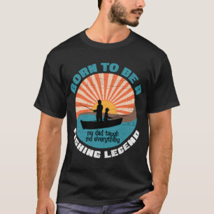 Camiseta Nascido Para Ser Uma Lenda Da Pesca