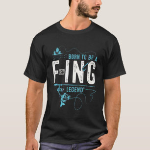 Camiseta Nascido Para Ser Uma Lenda Da Pesca Cool Vintage P