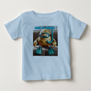 Camiseta Nascido para snorkel jovem