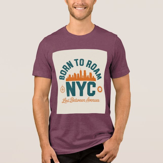 Camiseta Nascido para Vagar NYC (Frente)