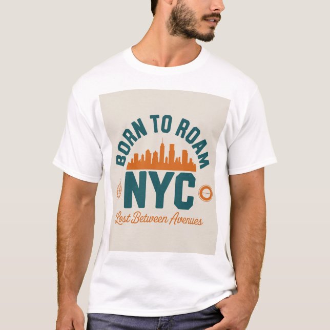 Camiseta Nascido para Vagar NYC (Frente)