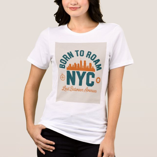 Camiseta Nascido para Vagar NYC (Frente)
