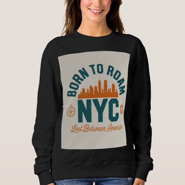 Camiseta Nascido para Vagar NYC (Frente)