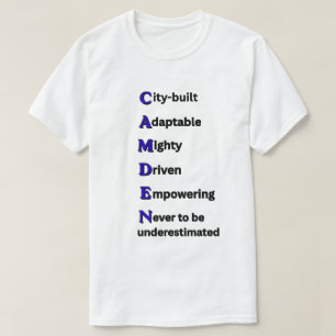 Camiseta NASCIDO PARA VENCER CAMDEN Masculino Unisex Azul B