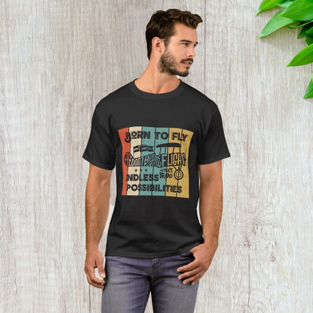 Camiseta Nascido Para Voar (Criador carregado)