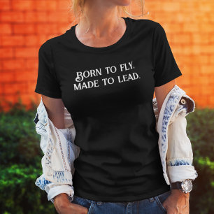 Camiseta NASCIDO para Voar Feito para Liderar,Inspirador, P