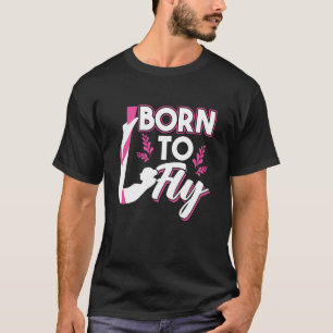 Camiseta Nascido Para Voar Ioga Aerialista Paixão