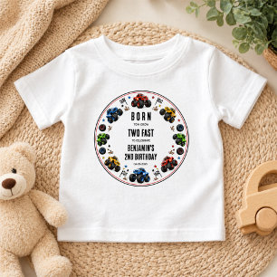 Camiseta Nascidos para Crescer Dois Caminhões Monstros Velo