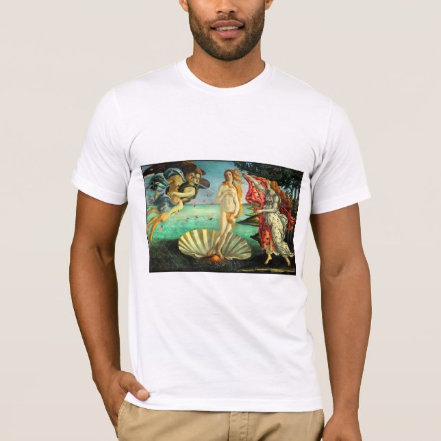 Camiseta Nascimento de Botticelli de Venus (Frente)