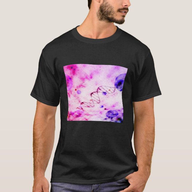 Camiseta Nascimento de uma molécula de DNA (Frente)
