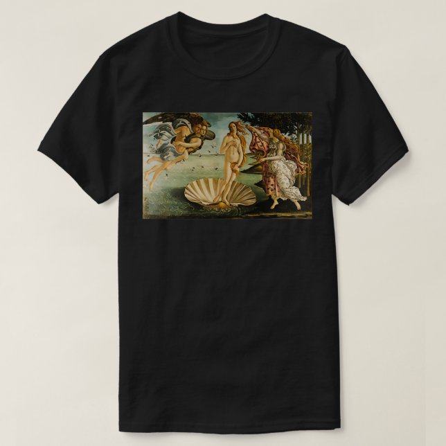 Camiseta Nascimento de Venus Sandro Botticelli Fine Art (Frente do Design)