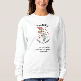 Camiseta Nascimento Mês Flor JANUARY Christian