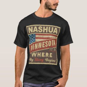 Camiseta NASHUA, MN É onde minha história começa