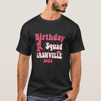 Camiseta Nashville Birthday Trip Nashville Birthday Squad