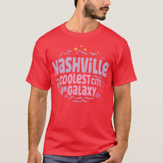 Camiseta Nashville Cidade Mais Legal Em Galay retro