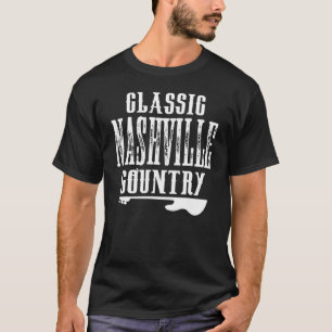 Camiseta Nashville Classic Country Music Tennessee Guitar P