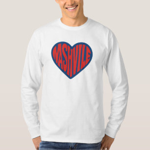 Camiseta Nashville Groovy Heart Design - Retro Psychedelic