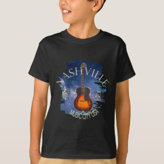 Camiseta Nashville Music City Vintage Design