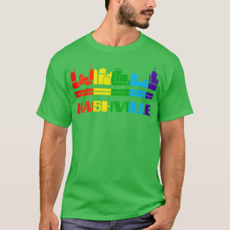 Camiseta Nashville Pride Nashville Gift LGBT Suporte LGBTQ