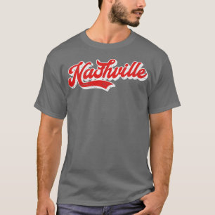 Camiseta Nashville Retro Tipografia Design 1