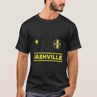 Camiseta Nashville Tennessee - 615 Designer de Crachá redon