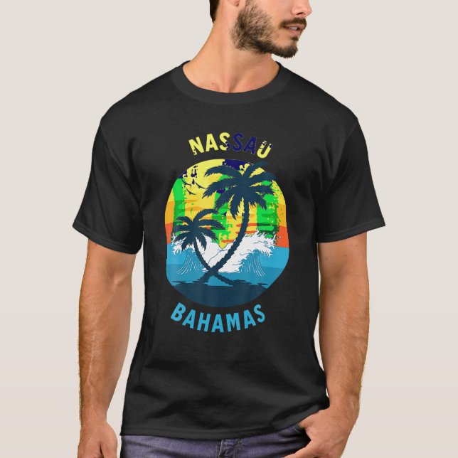 Camiseta Nassau Bahamas Souvenir T Shirt (Frente)