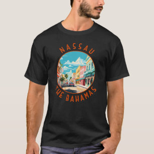 Camiseta Nassau Bahamas Viagem Art Vintage