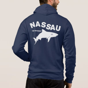 Camiseta Nassau - Camisa-T de mergulho de tubarão das Baham