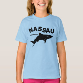 Camiseta Nassau - Camisa-T de mergulho de tubarão das Baham