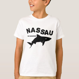 Camiseta Nassau - Camisa-T de mergulho de tubarão das Baham