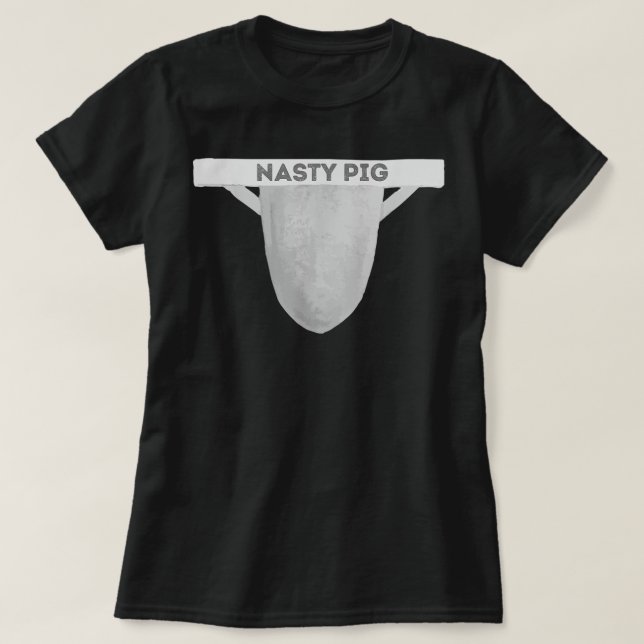 Camiseta Nasty Pig Jock Strap Men Gay Pride Awareness LGBTQ (Frente do Design)