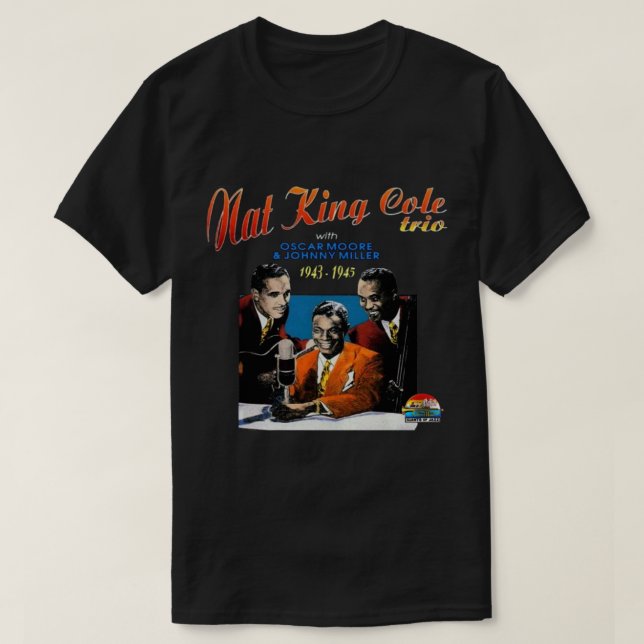 Camiseta Nat King Cole Nathaniel Adams Coles Singer America (Frente do Design)