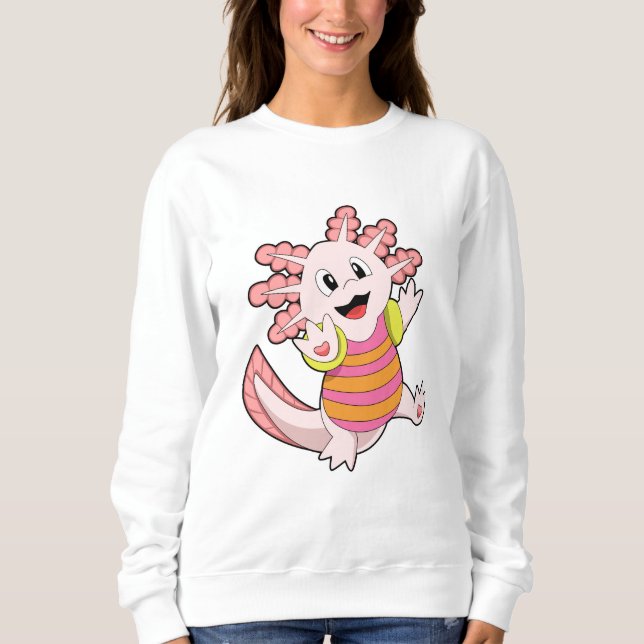 Camiseta Natação Axolotl (Frente)