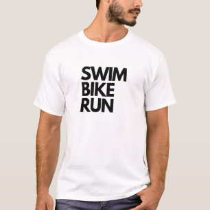 Camiseta NATAÇÃO/BICICLETA/EXECUTAR A Camisa-T GRANDE TRIAT