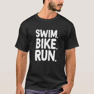 Camiseta Natação Bike Run Graphic Runing Nadando Triplo