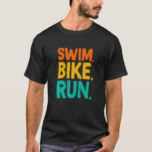 Camiseta Natação Bike Run Graphic Runing Nadando Triplo