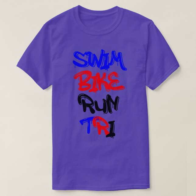 Camiseta Natação Bike Run Tri 2 (Frente do Design)
