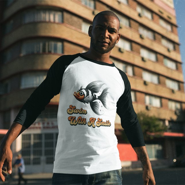 Camiseta Natação Com Sorriso (Criador carregado)