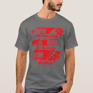 Camiseta Natação Como A Bicicleta Solta Do Barco Como Você 