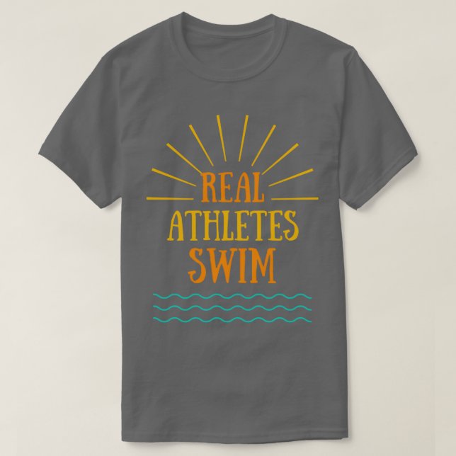 Camiseta Natação de atletas reais (Frente do Design)