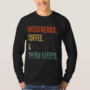 Camiseta Natação De Café No Fim De Semana Consegue Beber O