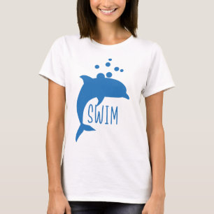 Camiseta Natação de golfinhos