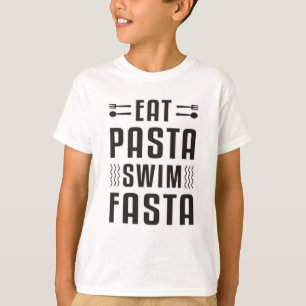 Camiseta Natação de massas alimentícias nadando Piscina do