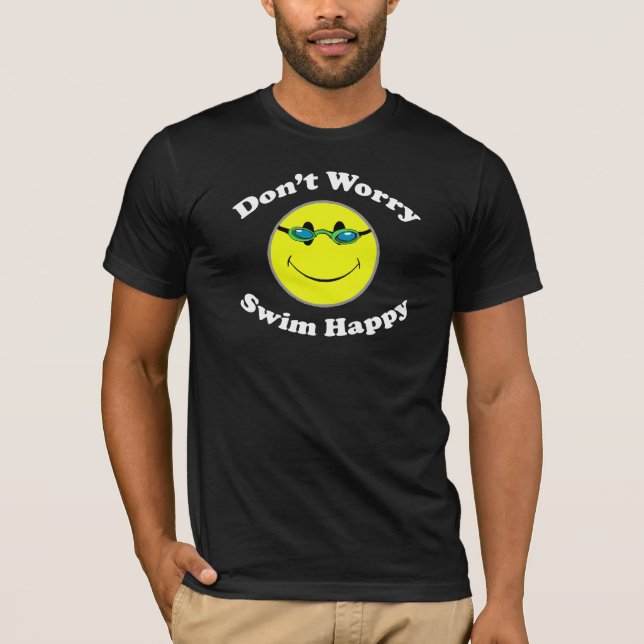 Camiseta Natação feliz (Frente)