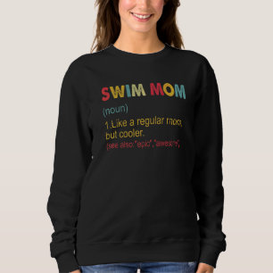 Camiseta Natação Mãe Definição Vintage Nadando Mãe Para Mul
