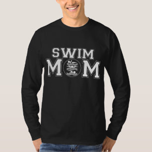 Camiseta Natação mamãe encontra o presente de natação da mã