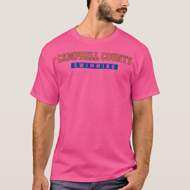 Camiseta Natação na Campbell County High School (Frente)