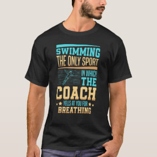 Camiseta Natação Nadadora Rapariga Nadadora Piscina de Espo