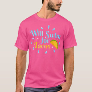Camiseta Natação Para Tacos Swimmer Nadação Engraçada