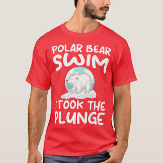 Camiseta Natação Polar Plunge Polar Bear I Pegou A Plunge P